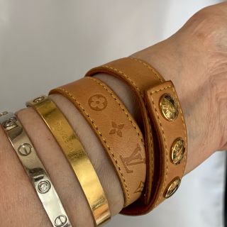 louis vuitton バングル 二重巻 ノベルティ 希少 革 非売品