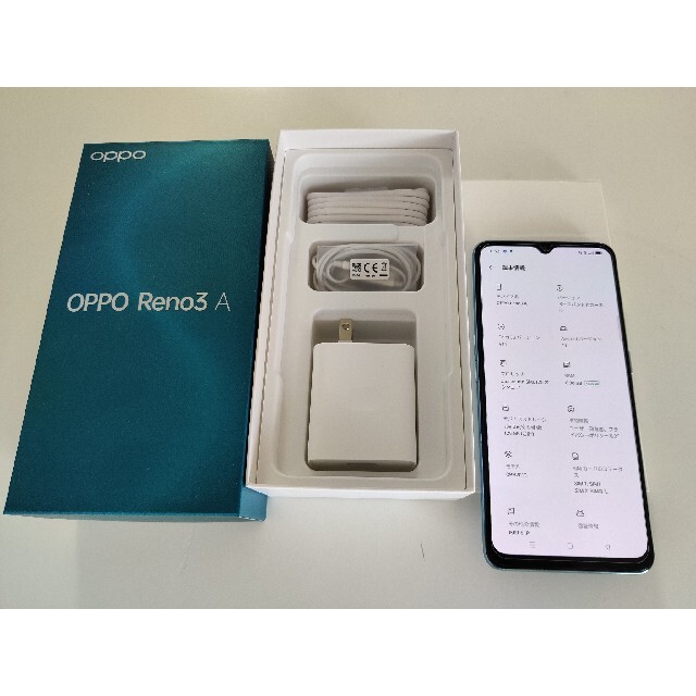 美品】OPPO Reno3 A モバイル版 SIMフリー ホワイト - スマートフォン本体