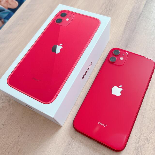 iPhone 11 (PRODUCT)RED 128 GB SIMフリー - スマートフォン本体
