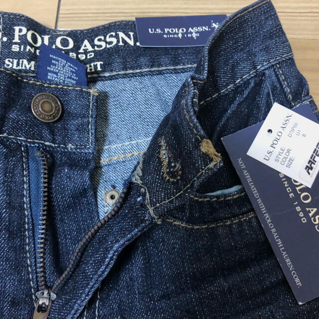 POLO RALPH LAUREN(ポロラルフローレン)の《新品》U.S. POLO ASSN ジーンズ デニムパンツ 140cm キッズ/ベビー/マタニティのキッズ服男の子用(90cm~)(パンツ/スパッツ)の商品写真