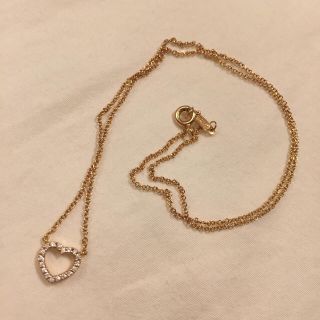 ティファニー(Tiffany & Co.)のTiffany ティファニー メトロ ハートネックレス ダイヤモンド K18(ネックレス)