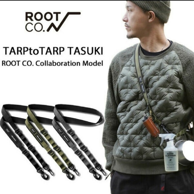 新品未使用　TARPtoTARP×ROOT CO. TASUKI カーキ