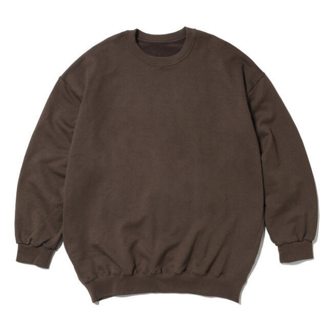 1LDK SELECT(ワンエルディーケーセレクト)の久米繊維 ビッグスウェットシャツ ブラウン メンズのトップス(スウェット)の商品写真