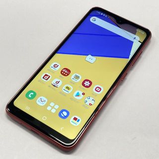 ギャラクシー(Galaxy)の中古品 docomo GALAXY A21 SC-42A レッド(スマートフォン本体)