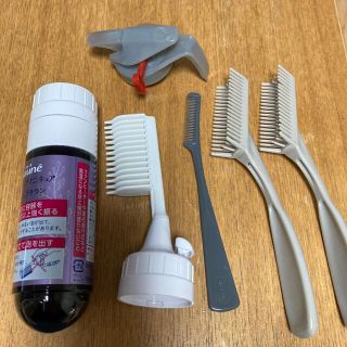 ヘアーマニキュアとマニキュア用櫛セット(白髪染め)