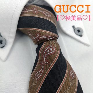 グッチ(Gucci)の【♡極美品♡】グッチ GUCCI ネクタイ ストライプ ペイズリー (ネクタイ)