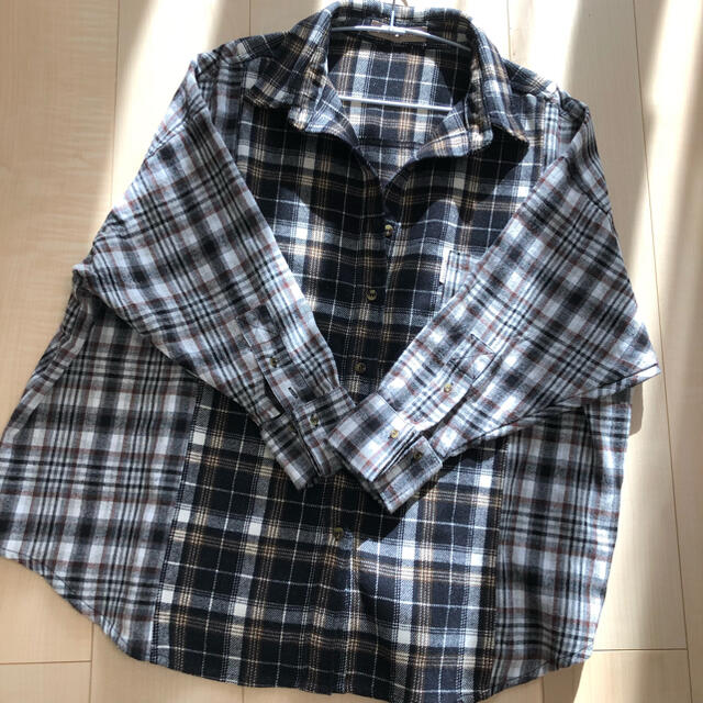 ALEXIA STAM(アリシアスタン)のPlaid Oversized Shirt Black レディースのトップス(シャツ/ブラウス(長袖/七分))の商品写真