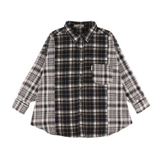 アリシアスタン(ALEXIA STAM)のPlaid Oversized Shirt Black(シャツ/ブラウス(長袖/七分))