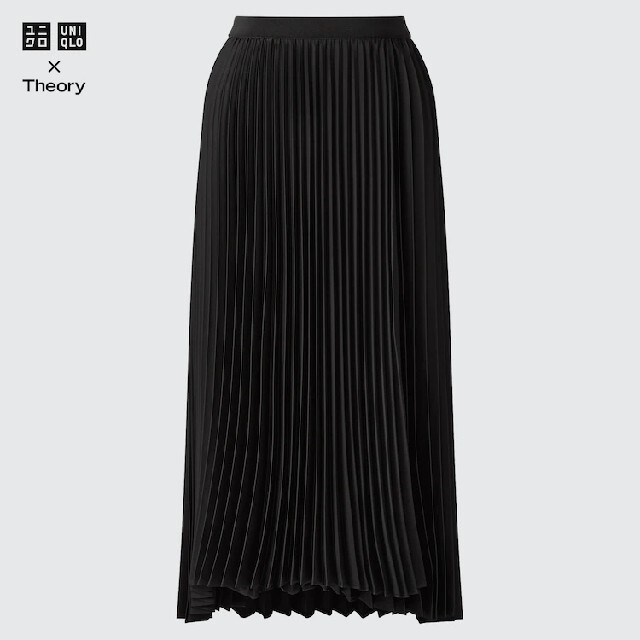 UNIQLO(ユニクロ)のUNIQLO　セオリー　プリーツラップスカート　XXL レディースのスカート(ロングスカート)の商品写真