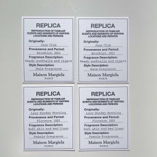 マルタンマルジェラ(Maison Martin Margiela)のメゾン マルジェラ　レプリカ　ムエット4枚(その他)