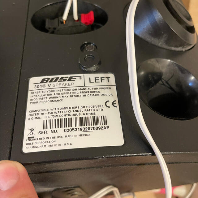BOSE - BOSE スピーカー 301V 左右セット 吊り下げステー BOSE - BOSE スピーカー 301V 左右セット 吊り下げステー