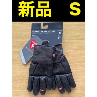 ザノースフェイス(THE NORTH FACE)の最高峰　新品　サミットシリーズ　ワークグローブ　レザー　手袋　ブラック　黒(その他)