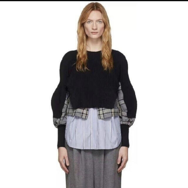エンフォルドENFOLDシャツドッキングニット エンフォルドENFOLDシャツドッキングニット