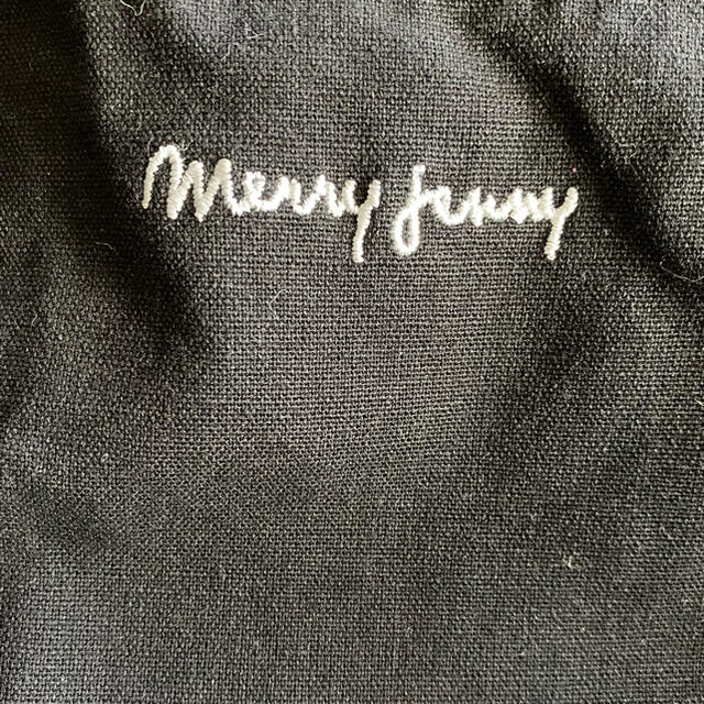 merry jenny(メリージェニー)のmerry Jenny 黒フリルトートバッグ レディースのバッグ(トートバッグ)の商品写真