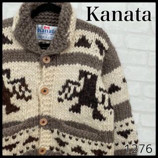 カナタ(KANATA)の【激レア】Kanata イーグル ウール カウチン ニット セーター 鳥柄(ニット/セーター)