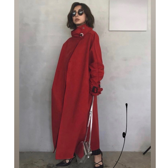 Ameri VINTAGE(アメリヴィンテージ)のAMERI WRAP COLLAR COAT レディースのジャケット/アウター(ロングコート)の商品写真