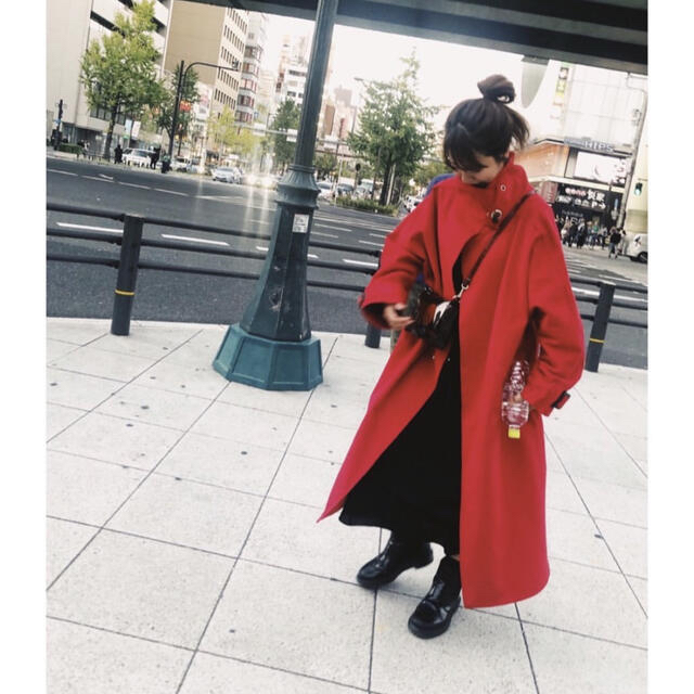 Ameri VINTAGE(アメリヴィンテージ)のAMERI WRAP COLLAR COAT レディースのジャケット/アウター(ロングコート)の商品写真