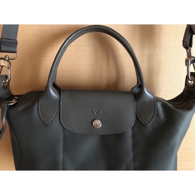 日々さま専用　LONGCHAMP プリアージュネオ　グレーS 4