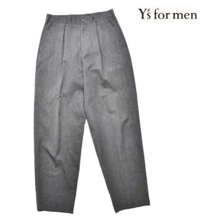 ワイズ(Y's)のY's for men タックウールワイドパンツ グレー M ヨウジヤマモト(スラックス)