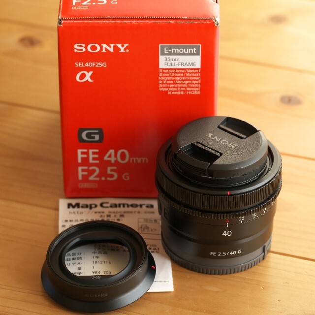 【30％OFF】 【保護フィルタ付】Sony - SONY FE40mm SEL40F25G F2.5G レンズ(単焦点)