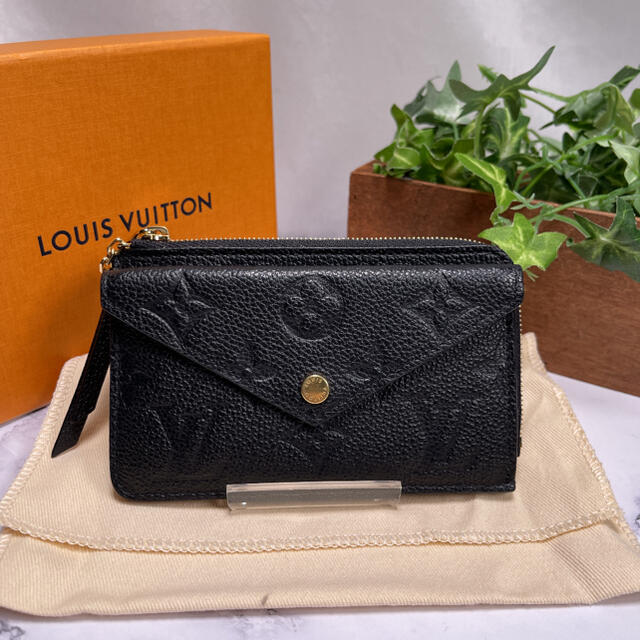 Sランク✨LOUIS VUITTON✨ポルトカルト レクト ヴェルソ ウォレット色ノワールブラック