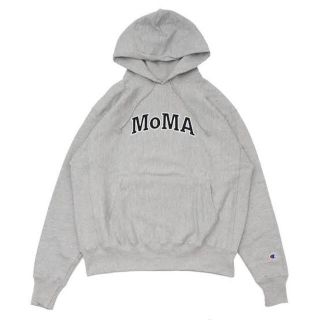 モマ(MOMA)のChampion フーディー MoMA Edition L グレー(パーカー)