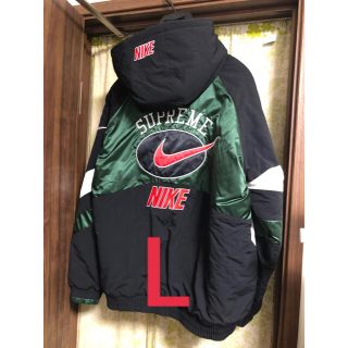 シュプリーム(Supreme)のSupreme Nike Hooded Sport Jacket  L グリーン(ナイロンジャケット)