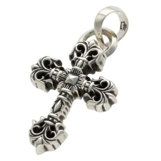 クロムハーツ(Chrome Hearts)のクロムハーツ wベイル/シルバーネックレストップ(ネックレス)