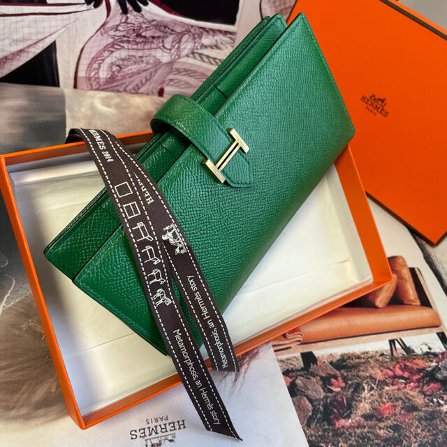 正規品】HERMES 極美品 ✨エルメス『べアン』スフレ長財布 2017年購入 ...