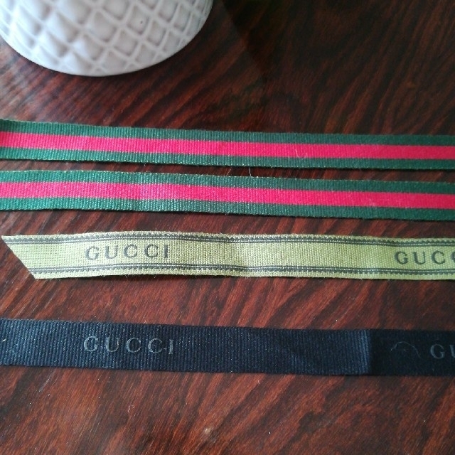 Gucci(グッチ)のGUCCIリボン ハンドメイドの素材/材料(各種パーツ)の商品写真