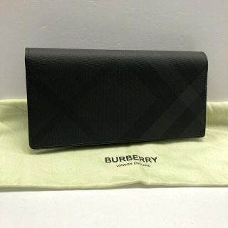 バーバリー(BURBERRY)のバーバリー 長財布 グレー メンズ 8014479 darkcharcoal(長財布)