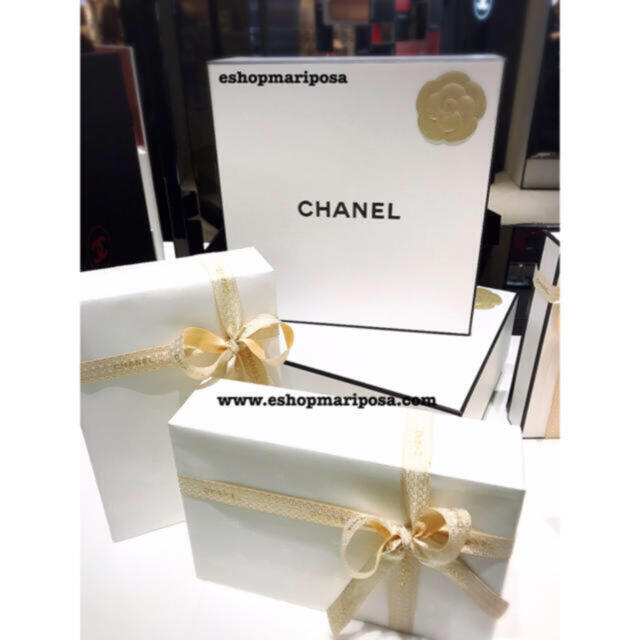 CHANEL(シャネル)のシャネル ラッピングリボン🎀 2m 高品質 ゴールド 格子柄  限定 インテリア/住まい/日用品のオフィス用品(ラッピング/包装)の商品写真