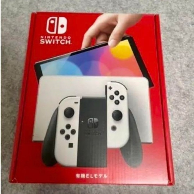 Nintendo Switch(ニンテンドースイッチ)のNintendo Switch　有機ELモデル　ホワイト　本体 エンタメ/ホビーのゲームソフト/ゲーム機本体(家庭用ゲーム機本体)の商品写真