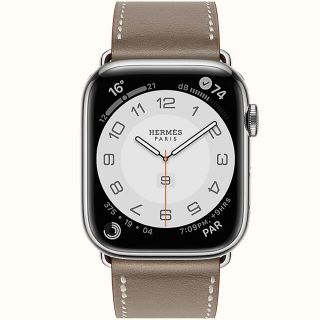 apple watch 7 hermes シンプルトゥール 45mm エトゥープ