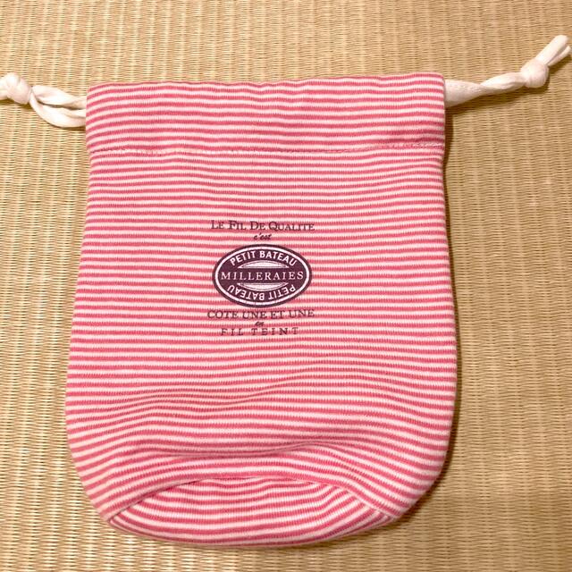 PETIT BATEAU(プチバトー)のプチバトー　ノベルティー巾着 ハンドメイドのファッション小物(ポーチ)の商品写真