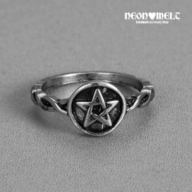 【178】Star black ー リング(silver) レディースのアクセサリー(リング(指輪))の商品写真