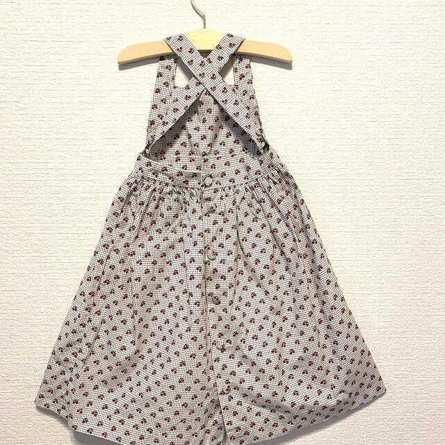 新品タグ付き‼︎ボンポワン チェック柄ワンピース bonpoint 4ans