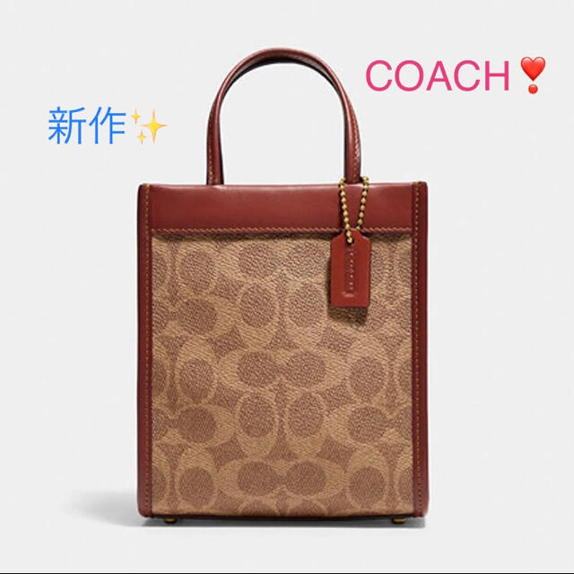 新作✨COACH❣️ミニカシントート　シグネチャーキャンバス