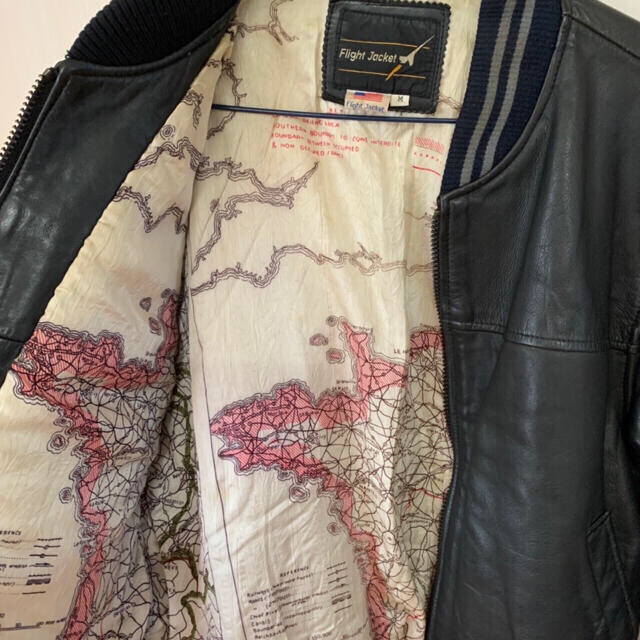 古着 地図 レザージャケットの通販 by ミファソラシド's shop|ラクマ
