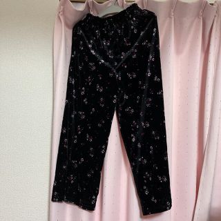 コルザ(COLZA)のベロア　ワイドパンツ(カジュアルパンツ)