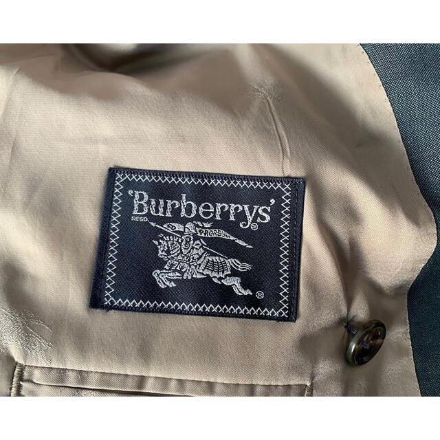 BURBERRY(バーバリー)の-Burberry- バーバリー　セットアップ　ダブル　モスグリーン メンズのスーツ(セットアップ)の商品写真