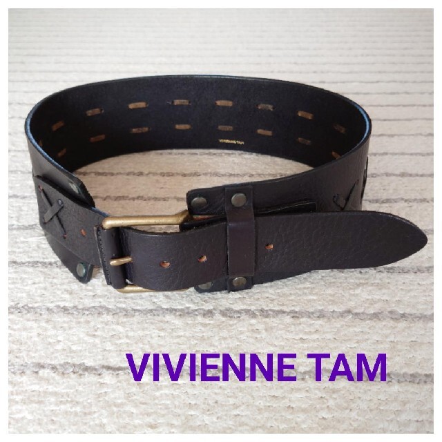 VIVIENNE TAM(ヴィヴィアンタム)のVIVIENNE TAM レザーベルト レディースのファッション小物(ベルト)の商品写真