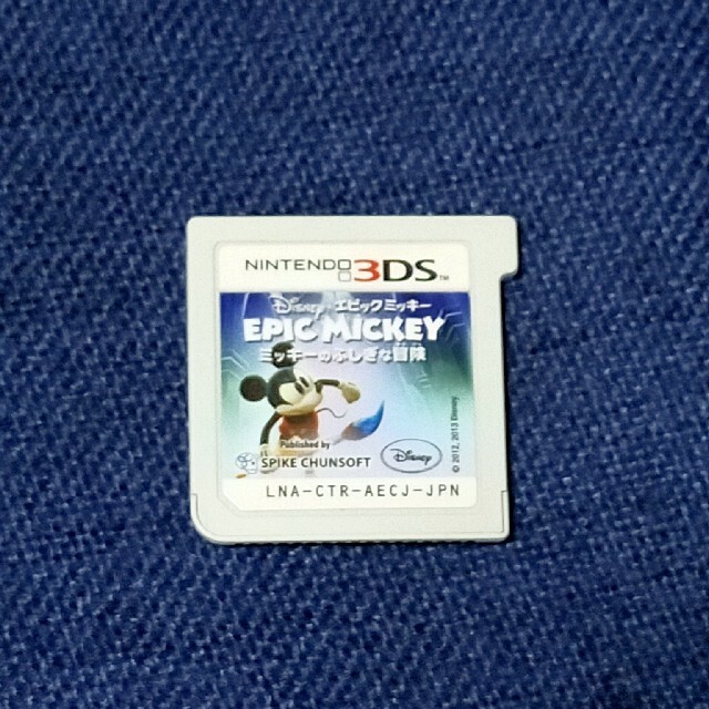 Disney(ディズニー)のEPIC MICKEY ミッキーのふしぎな冒険 3DS エンタメ/ホビーのゲームソフト/ゲーム機本体(携帯用ゲームソフト)の商品写真