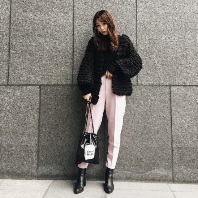 moussy  カラーテーパードパンツ