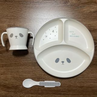 アフタヌーンティー(AfternoonTea)のafternoon tea パンダ食器セット(プレート、マグ、スプーン)(離乳食器セット)