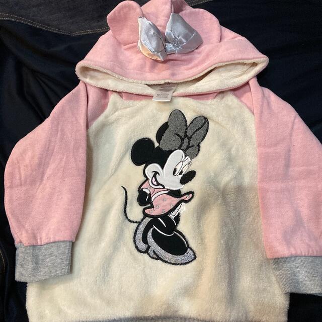 Disney(ディズニー)のミニー ピンク パーカー セット キッズ/ベビー/マタニティのキッズ服女の子用(90cm~)(その他)の商品写真