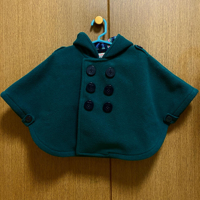 mikihouse(ミキハウス)のミキハウス＊ポンチョ風コート キッズ/ベビー/マタニティのベビー服(~85cm)(ジャケット/コート)の商品写真