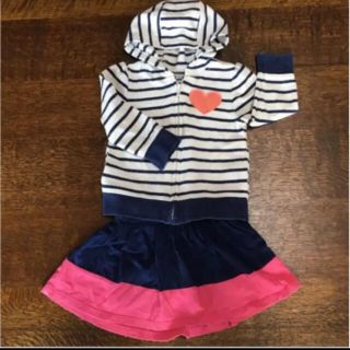 オールドネイビー(Old Navy)のオールドネイビー　パーカー　キュロット　セット　90(ジャケット/上着)