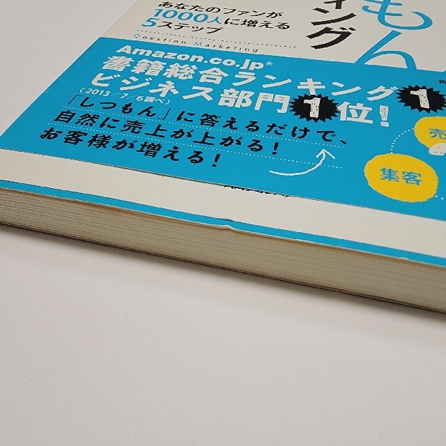 本【 しつもんマ－ケティング あなたのファンが１０００人に増える５ステップ 】 エンタメ/ホビーの本(ビジネス/経済)の商品写真