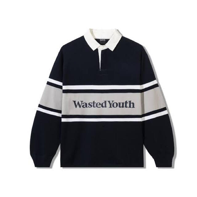 トップスWasted youth ラグビージャージ